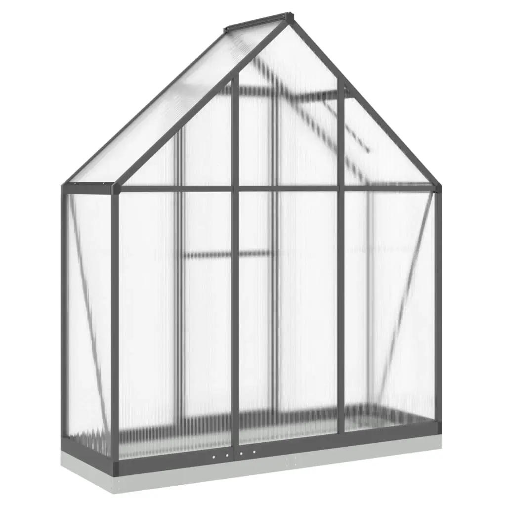 Greenhouse with Base Frame Anthracite 169x58x202 cm Aluminium 4005821