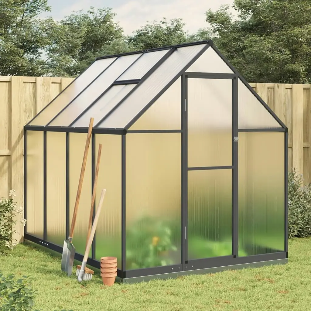 Greenhouse with Base Frame Anthracite 224x169x202 cm Aluminium 3266325