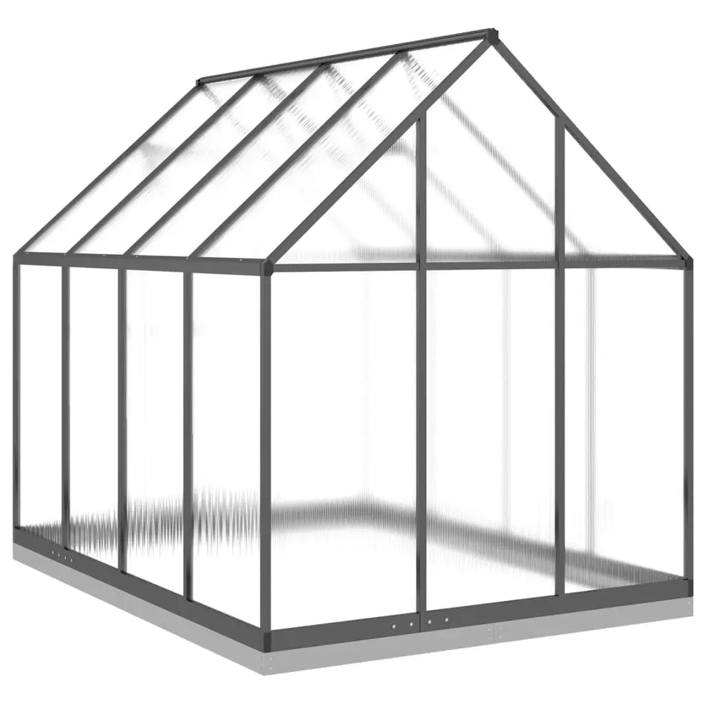 Greenhouse with Base Frame Anthracite 224x169x202 cm Aluminium 3266325