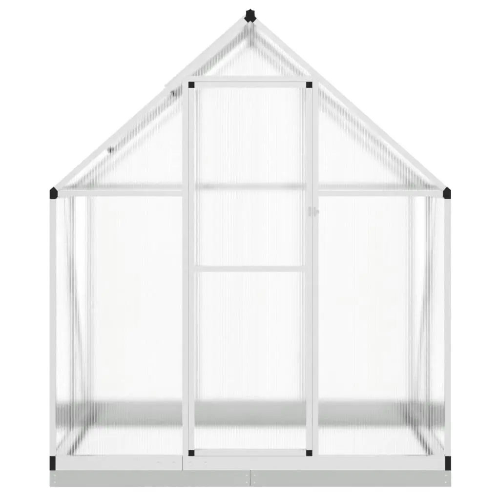 Greenhouse with Base Frame Silver 169x114x202 cm Aluminium 4005825