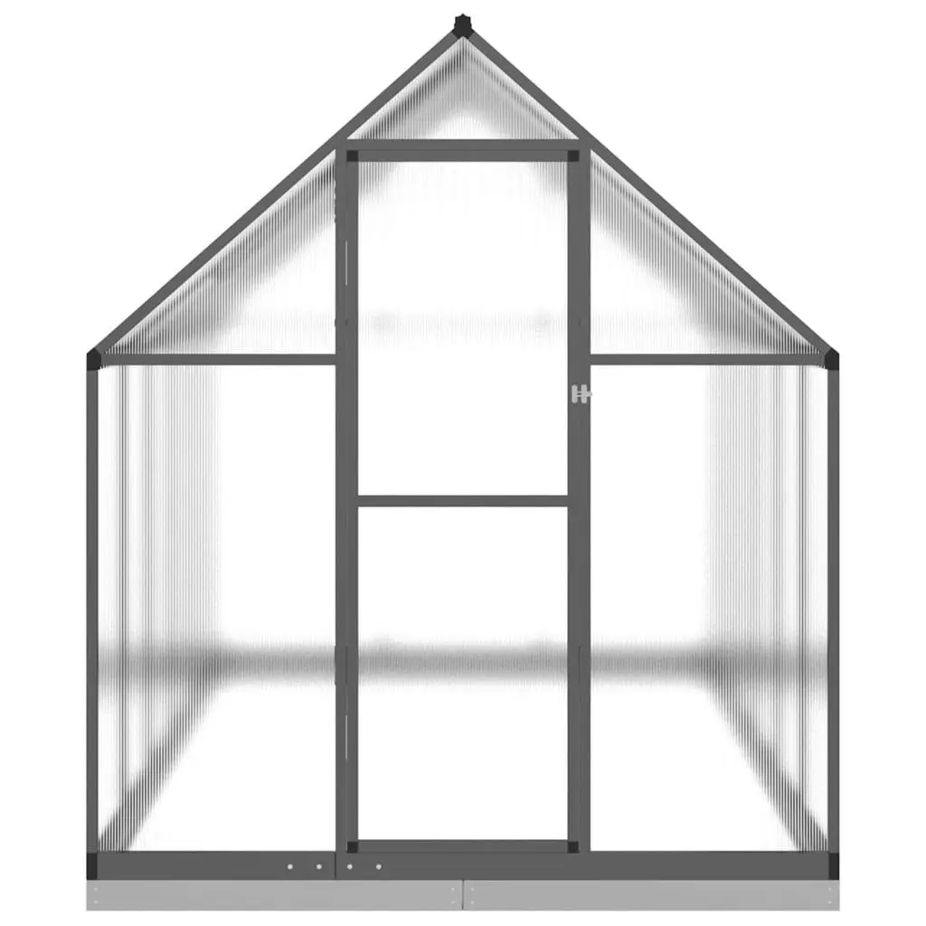 Greenhouse with Base Frame Anthracite 334x169x202 cm Aluminium 3266331