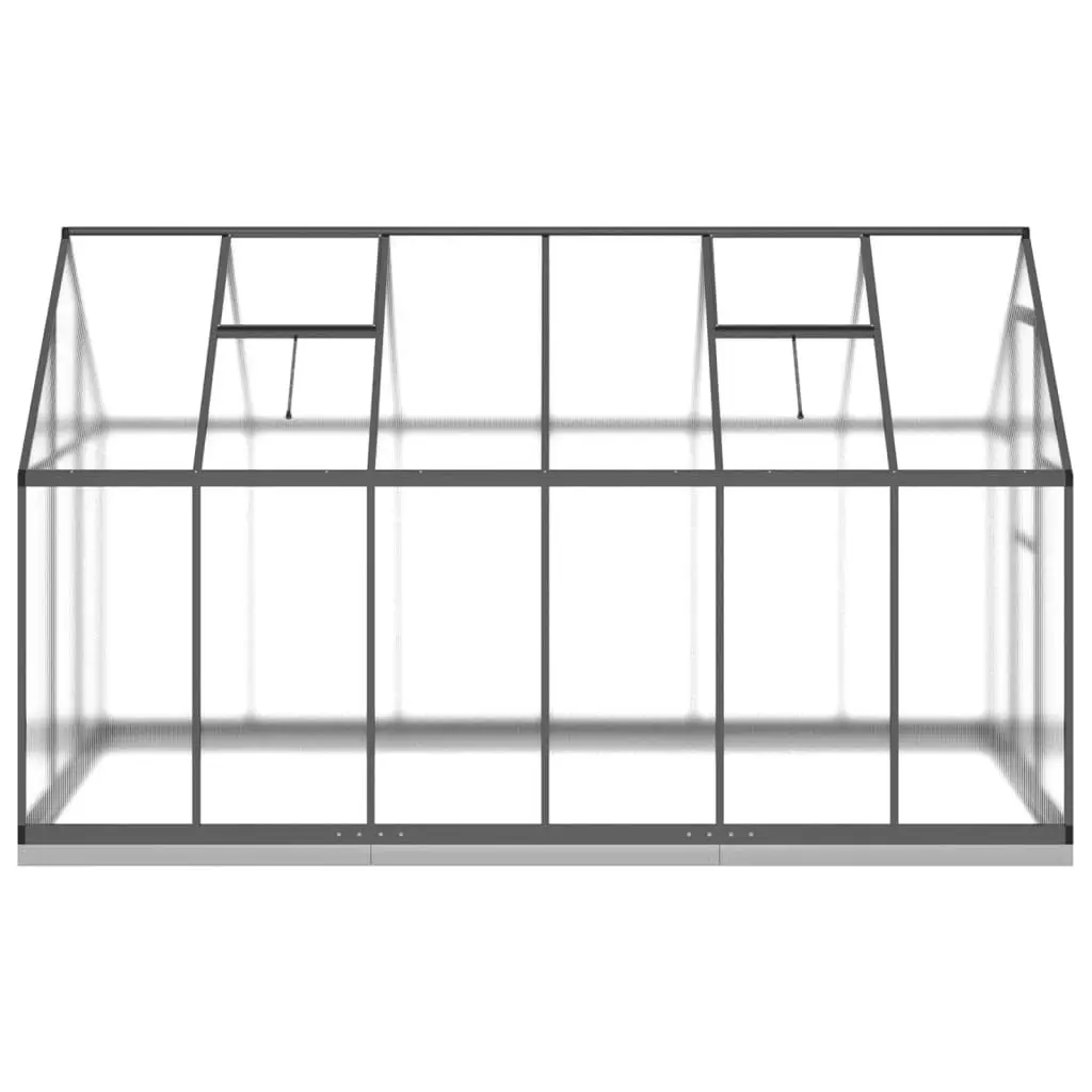 Greenhouse with Base Frame Anthracite 334x169x202 cm Aluminium 3266331