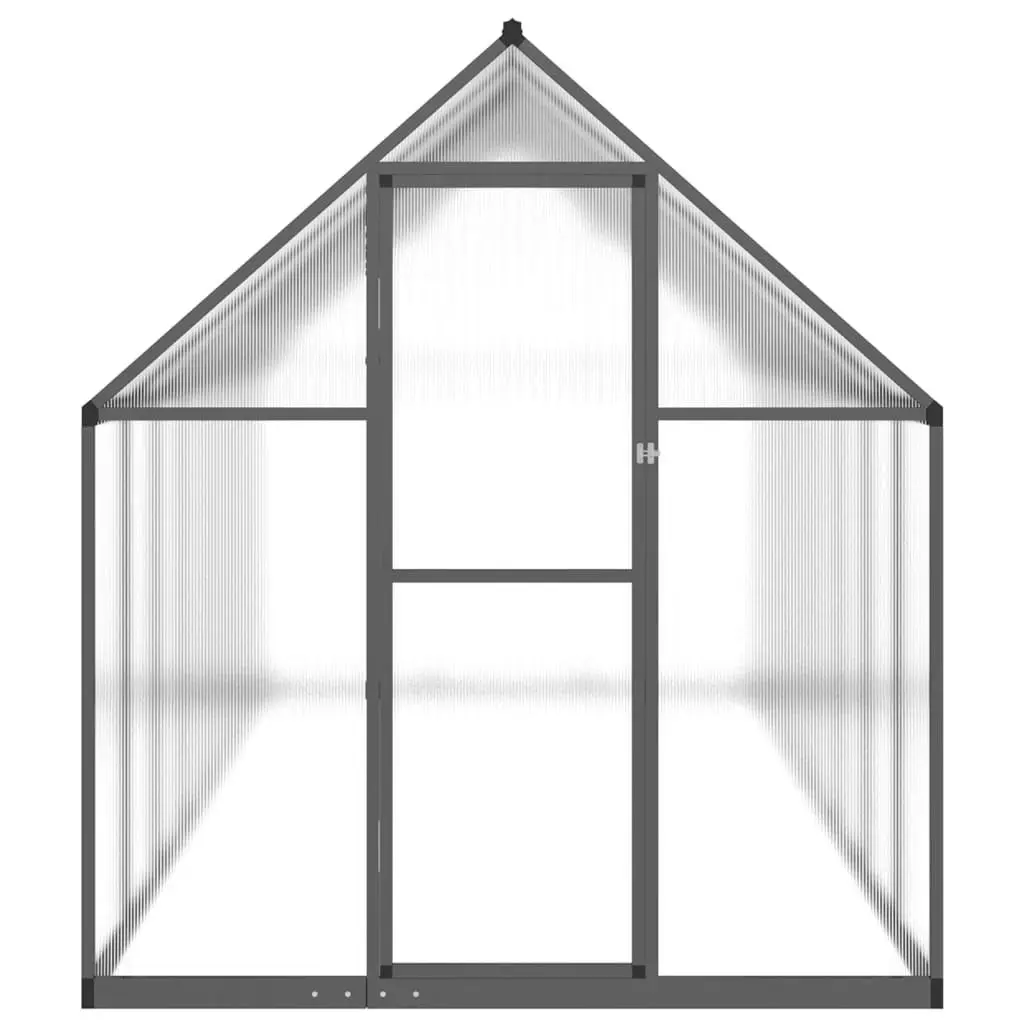 Greenhouse with Base Frame Anthracite 445x169x195 cm Aluminium 3266334