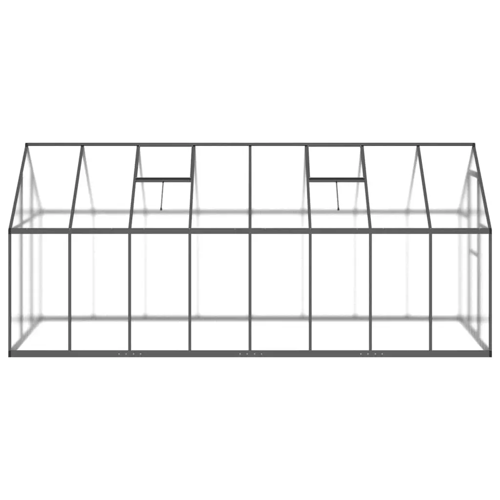 Greenhouse with Base Frame Anthracite 445x169x195 cm Aluminium 3266334