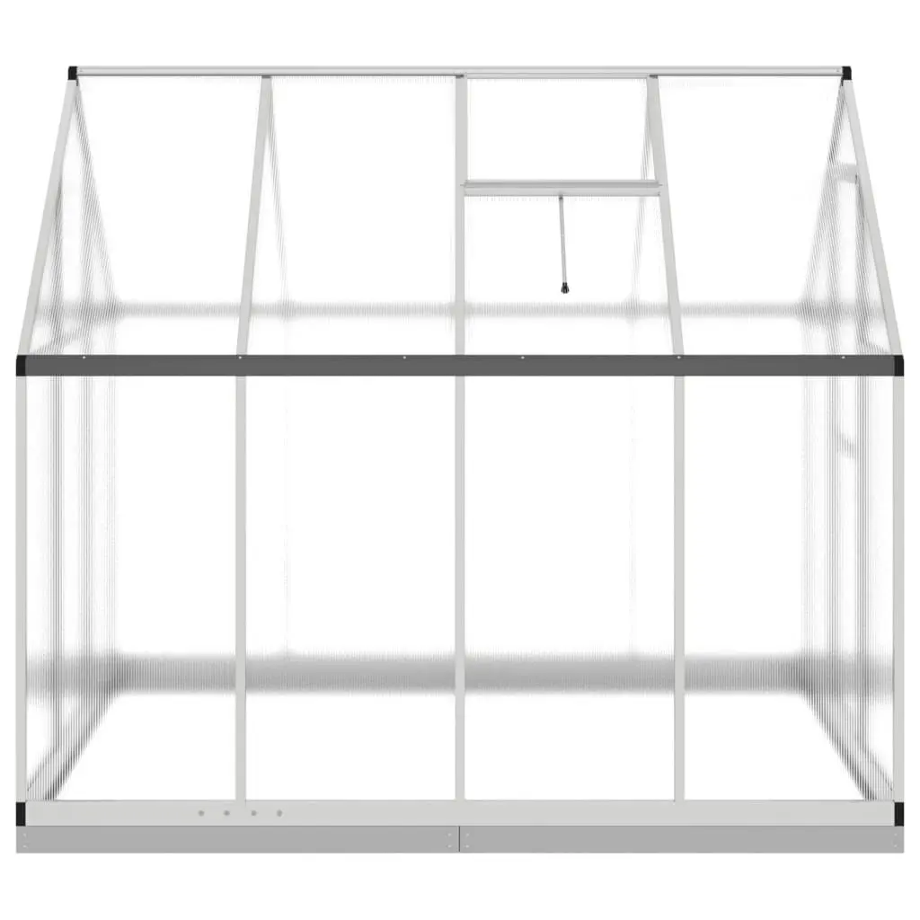 Greenhouse with Base Frame Silver 224x169x202 cm Aluminium 3266323