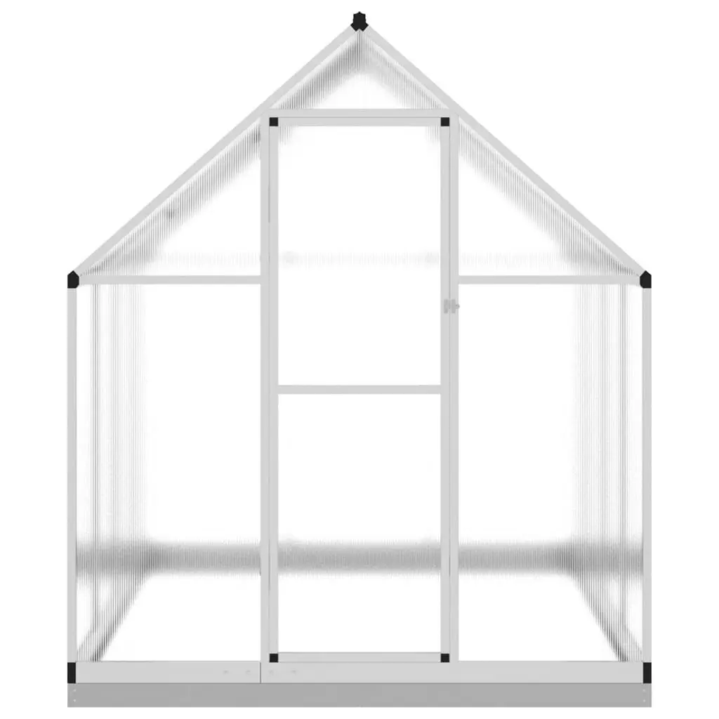 Greenhouse with Base Frame Silver 224x169x202 cm Aluminium 3266323