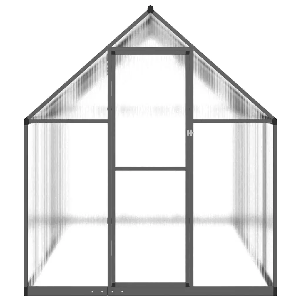 Greenhouse with Base Frame Anthracite 334x169x195 cm Aluminium 3266328