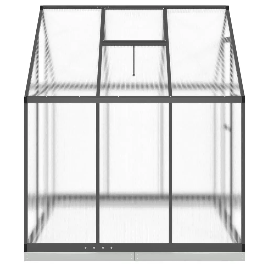 Greenhouse with Base Frame Anthracite 169x169x202 cm Aluminium 4005833