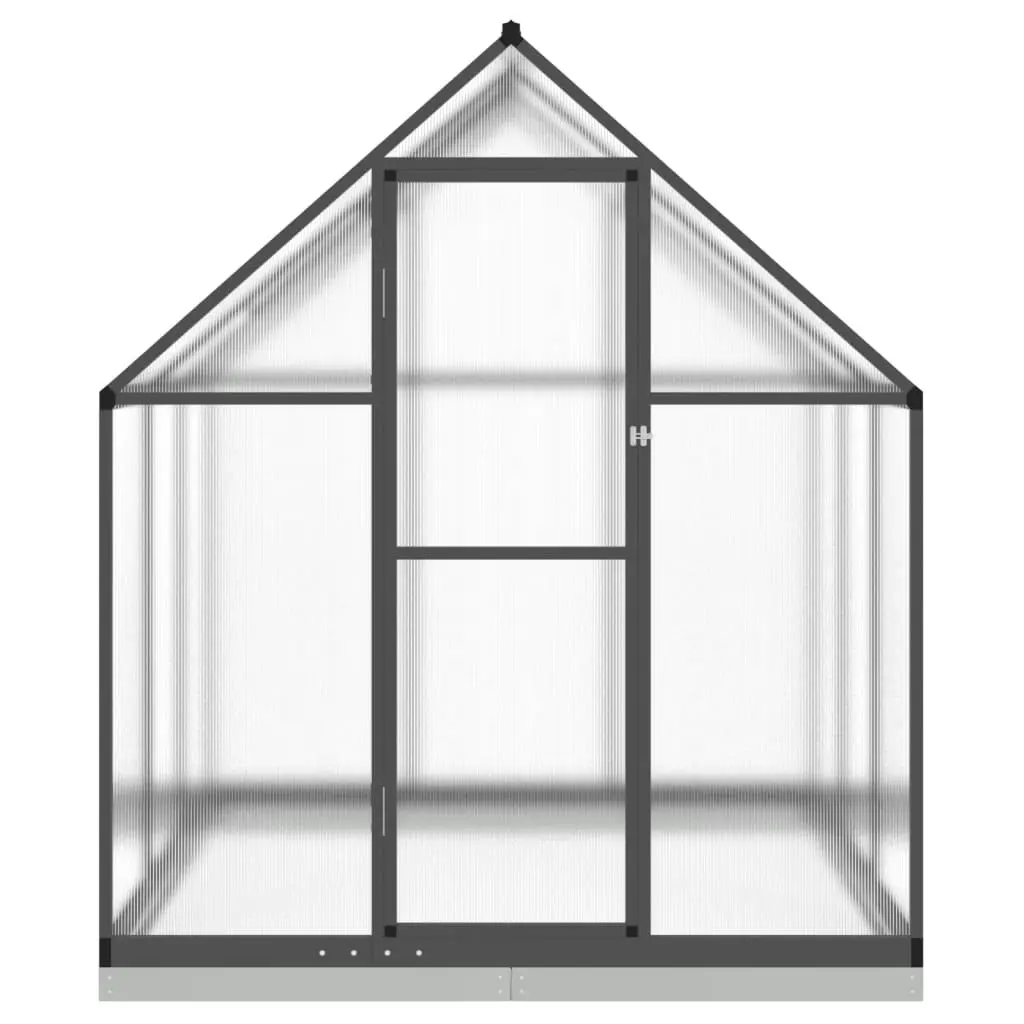 Greenhouse with Base Frame Anthracite 169x169x202 cm Aluminium 4005833