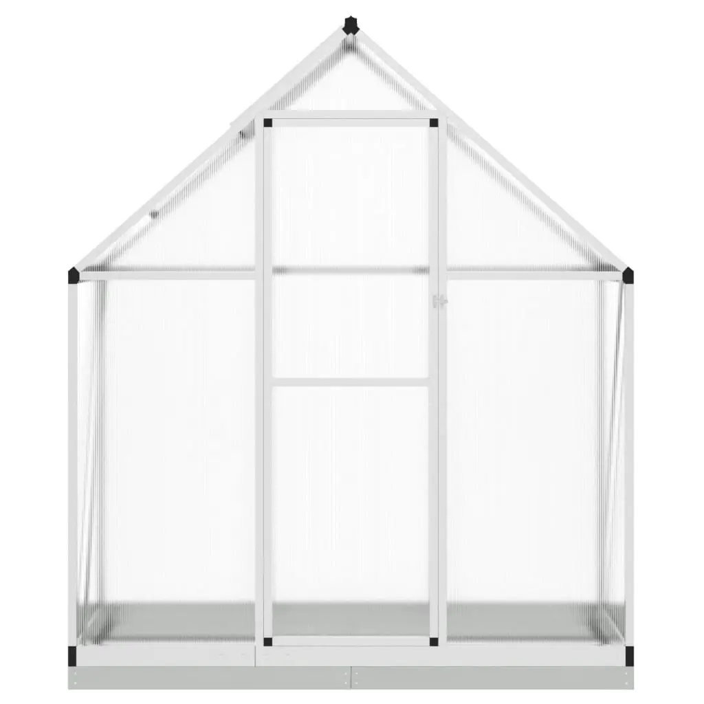 Greenhouse with Base Frame Silver 169x58x202 cm Aluminium 4005819