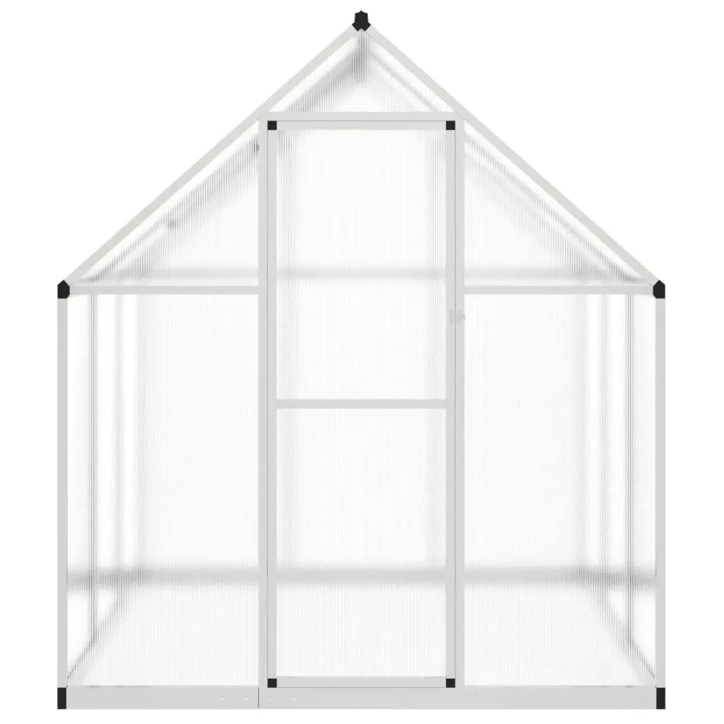 Greenhouse with Base Frame Silver 169x169x195 cm Aluminium 4005828