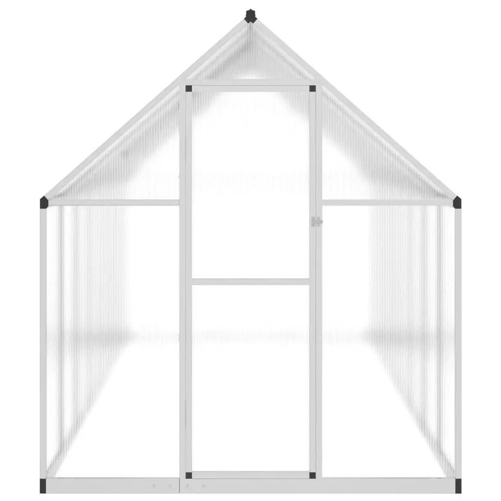 Greenhouse with Base Frame Silver 445x169x195 cm Aluminium 3266332