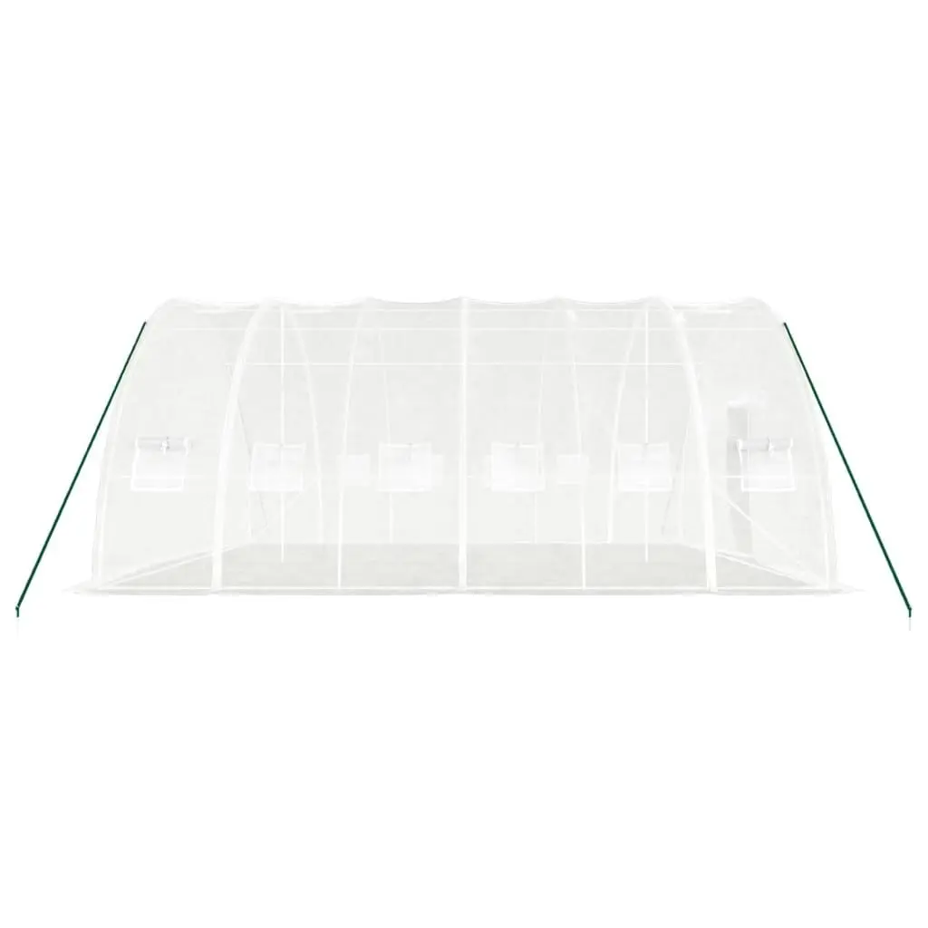 Greenhouse with Steel Frame White 36 mÂ² 6x6x2.85 m 3188117