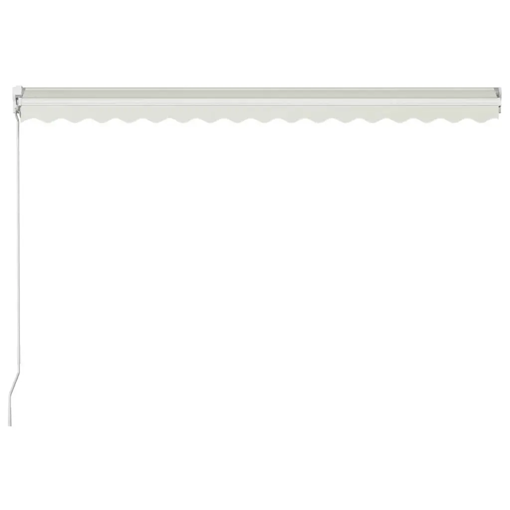 Manual Retractable Awning 400x300 cm Cream 3051213