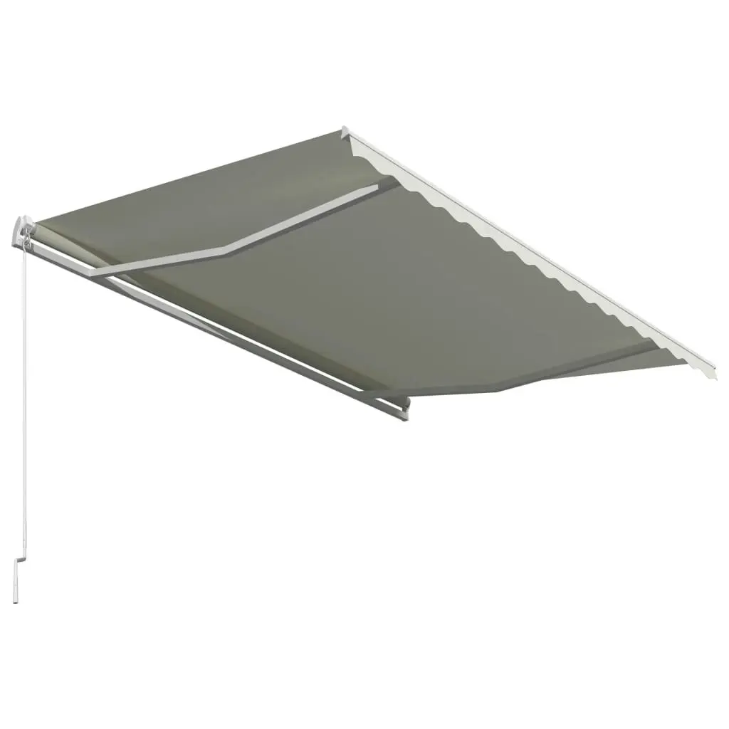 Manual Retractable Awning 400x300 cm Cream 3051213