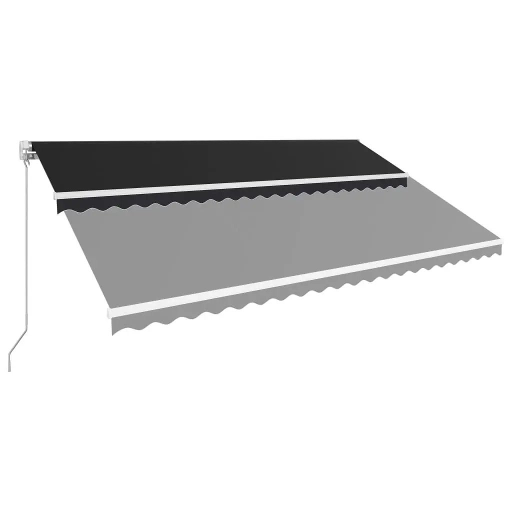 Manual Retractable Awning 500x300 cm Anthracite 3051221