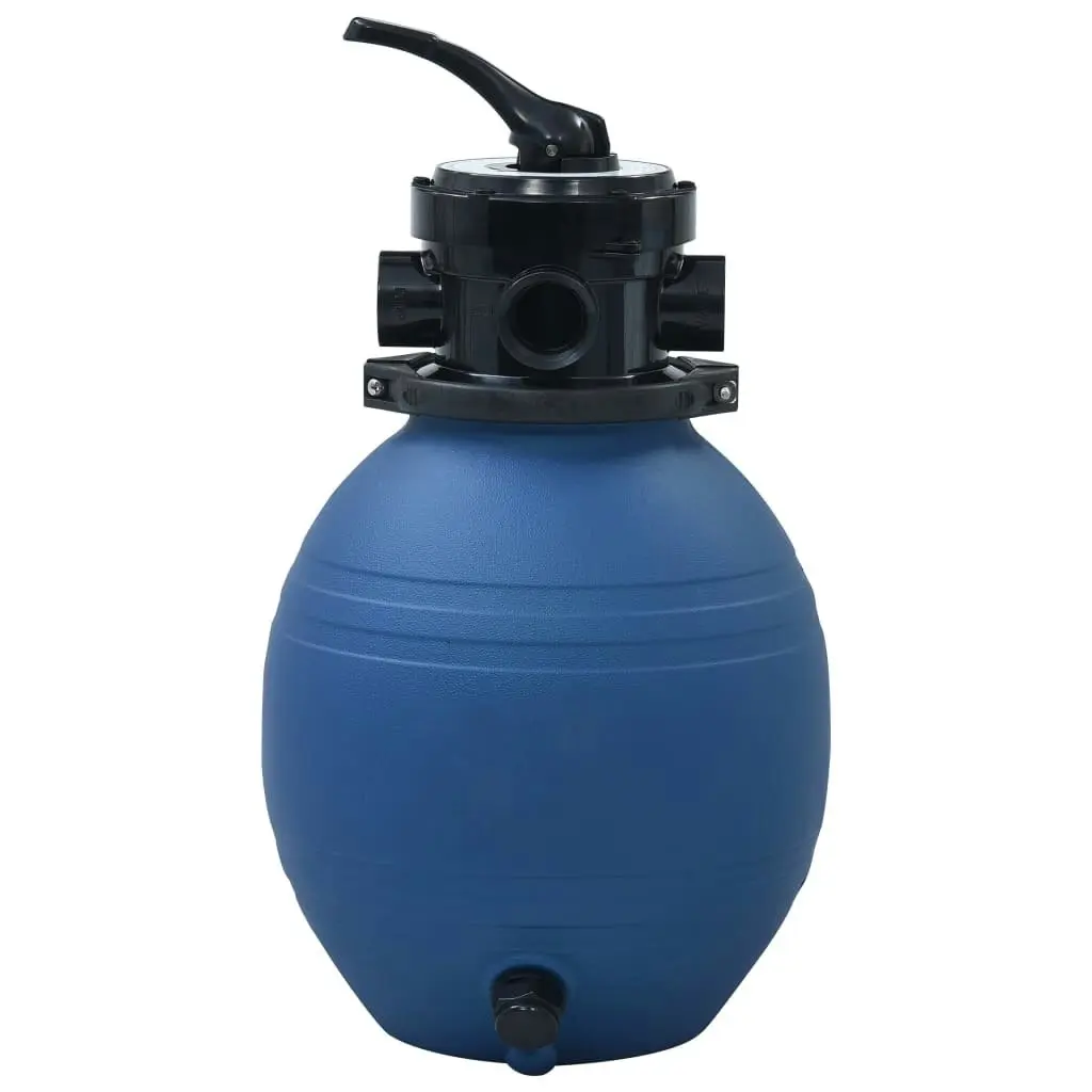 Pool Sand Filter with 4 Position Valve Blue 300 mm 92246