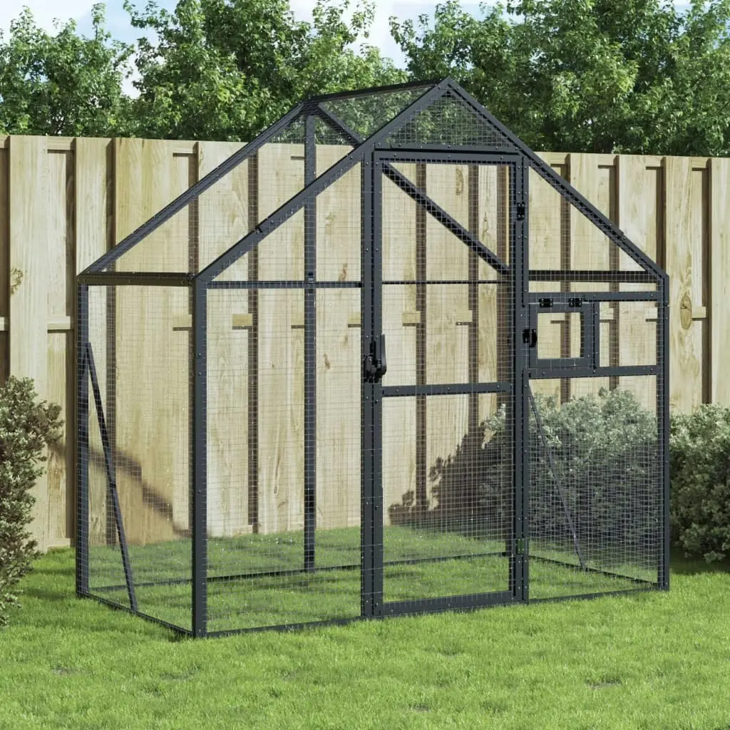 Aviary Anthracite 179x100x185 cm Aluminium 152260