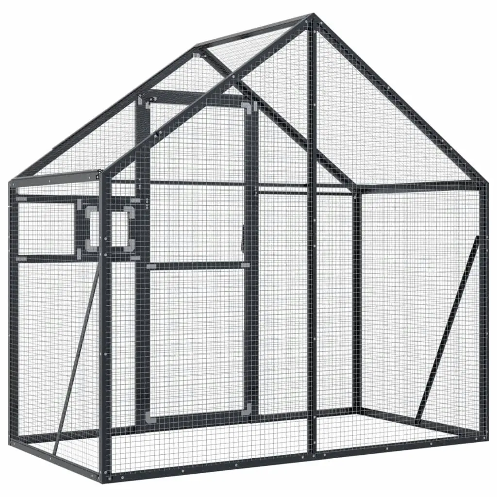 Aviary Anthracite 179x100x185 cm Aluminium 152260