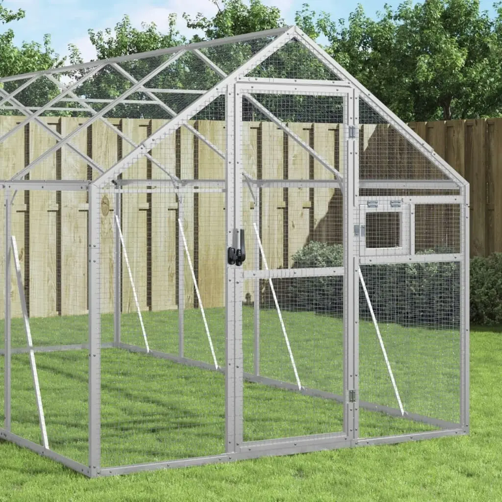 Aviary Silver 1.79x10x1.85 m Aluminium 3155800