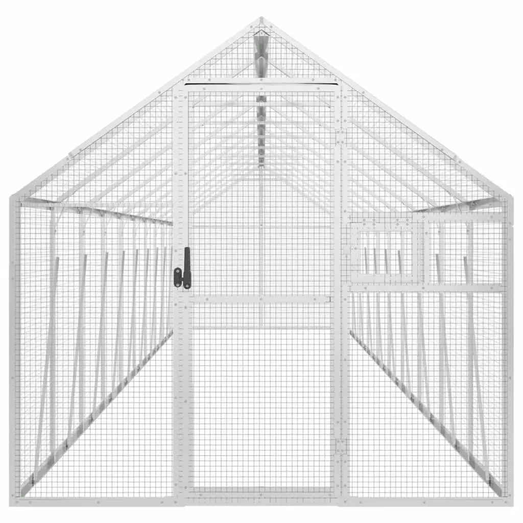 Aviary Silver 1.79x10x1.85 m Aluminium 3155800