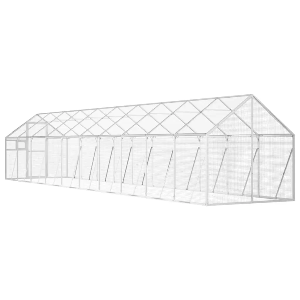 Aviary Silver 1.79x10x1.85 m Aluminium 3155800