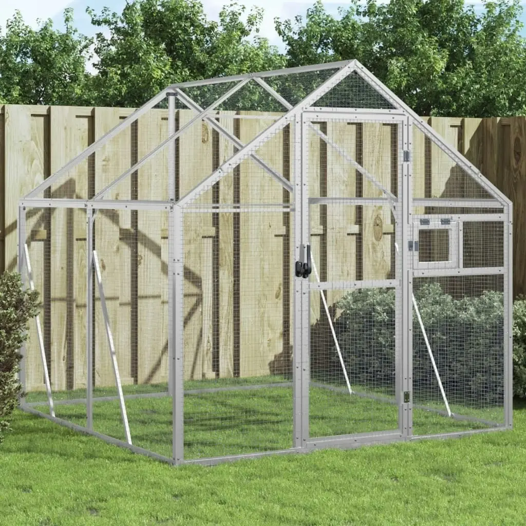 Aviary Silver 1.79x2x1.85 m Aluminium 3155795