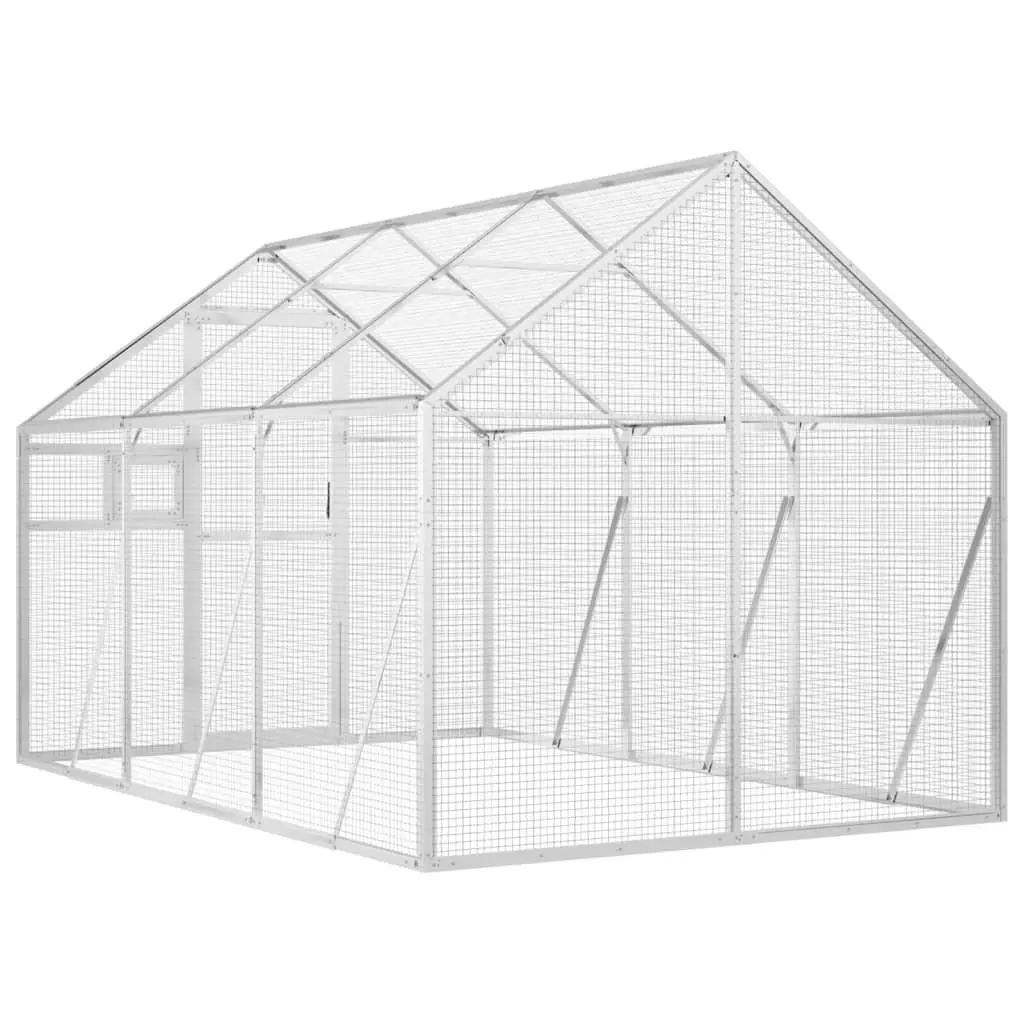 Aviary Silver 1.79x3x1.85 m Aluminium 3155796