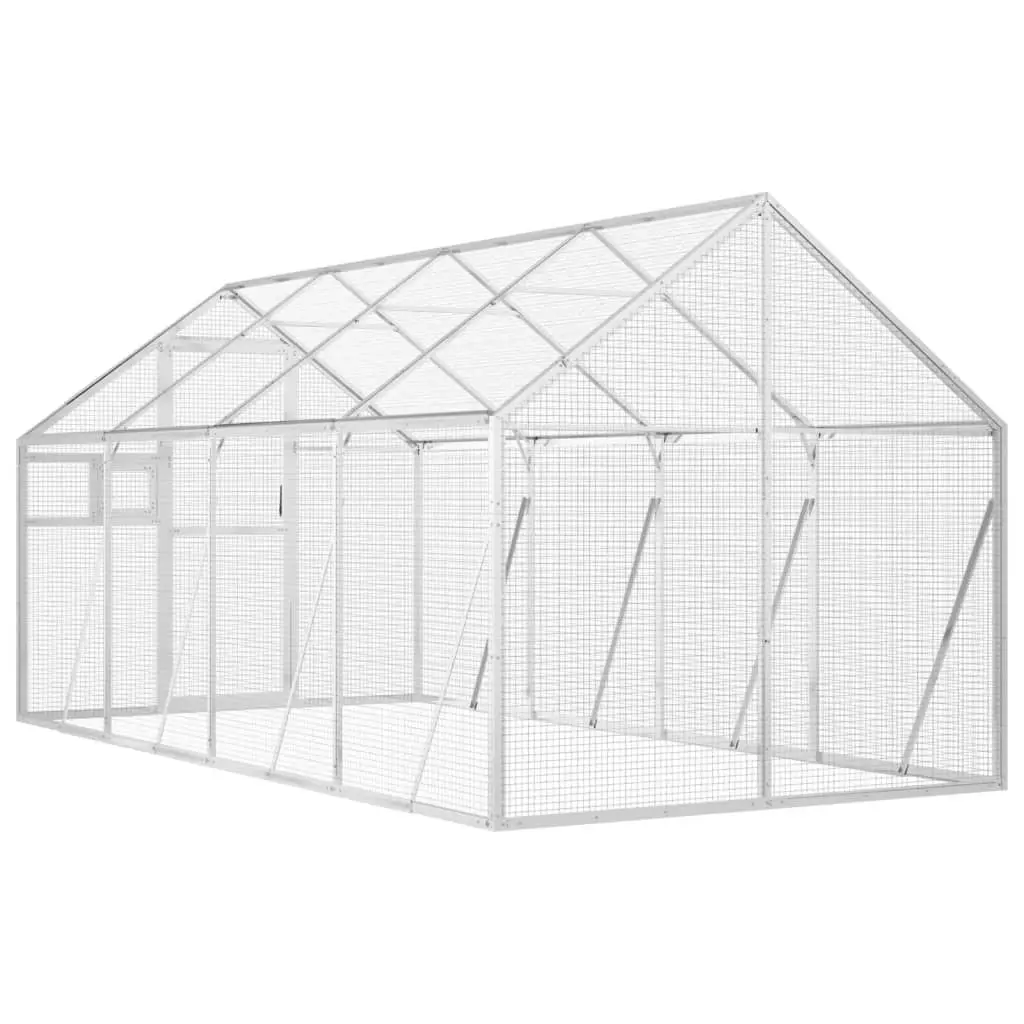 Aviary Silver 1.79x4x1.85 m Aluminium 3155797