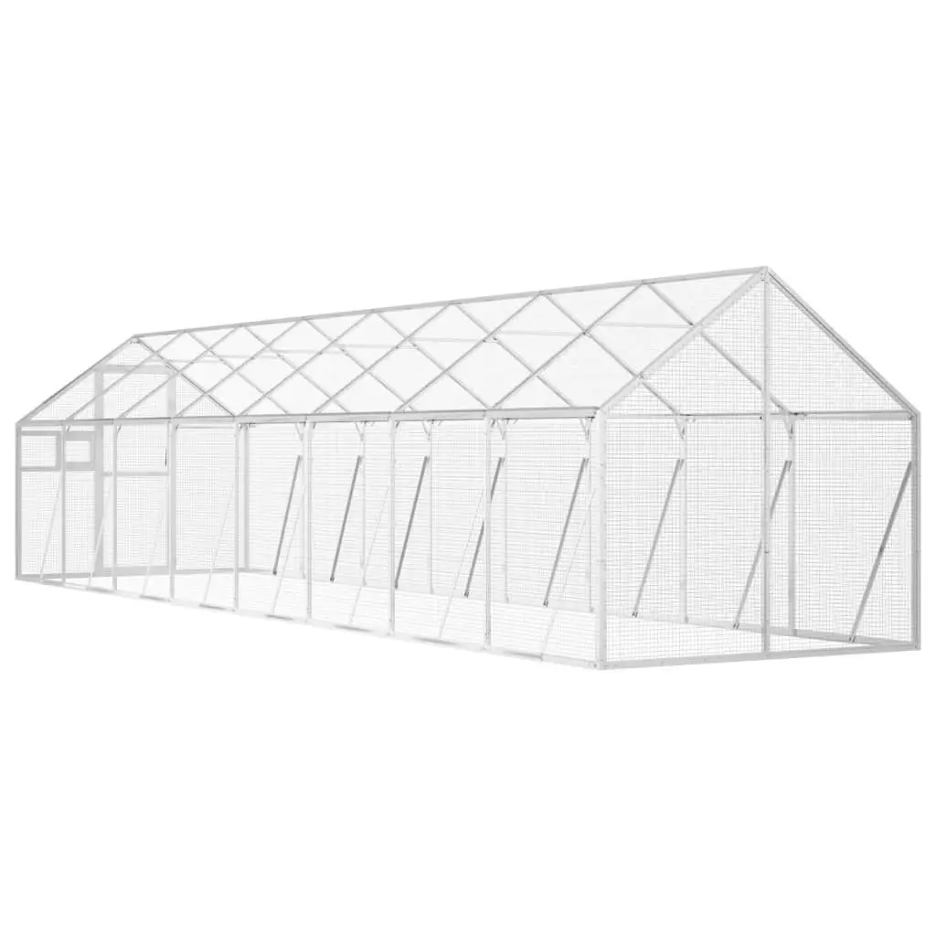 Aviary Silver 1.79x8x1.85 m Aluminium 3155799