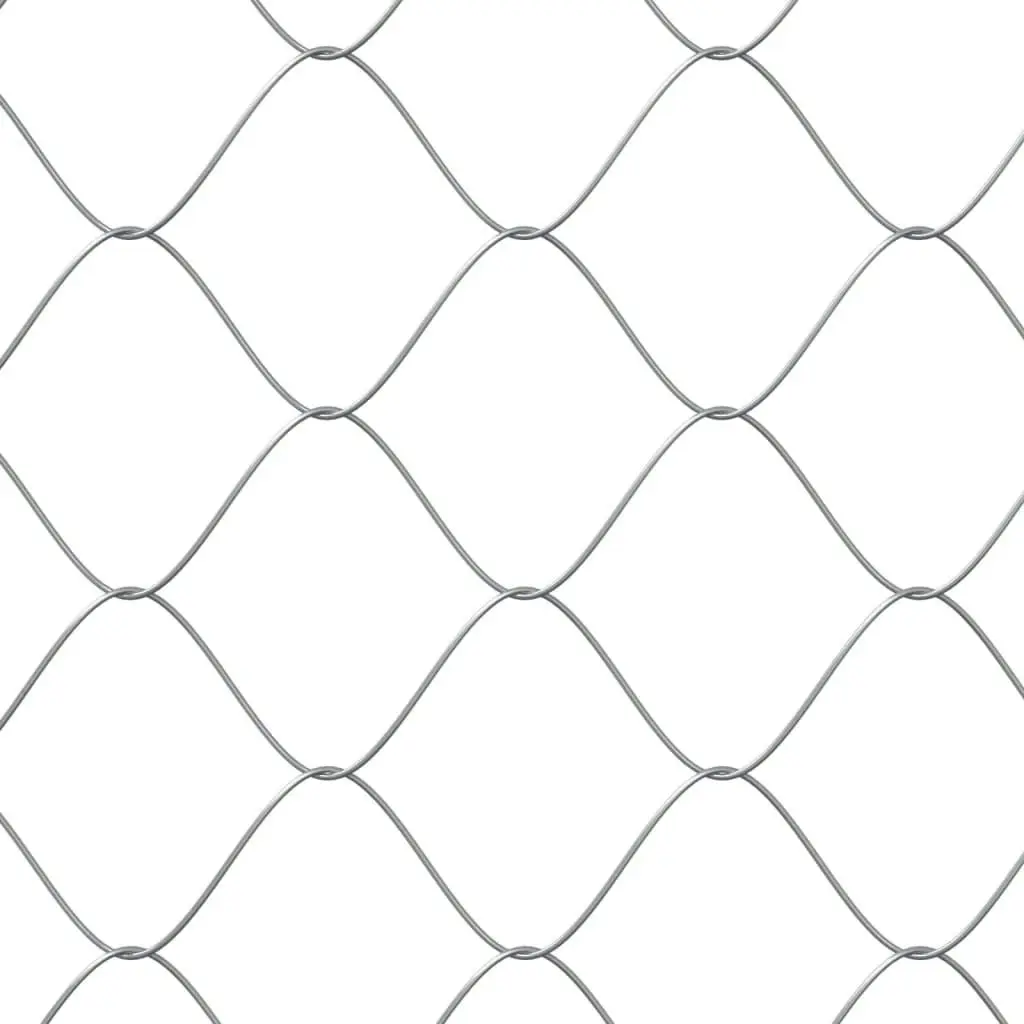 Dog Cage with Door Grey 2x2x1.5 m Galvanised Steel 172562