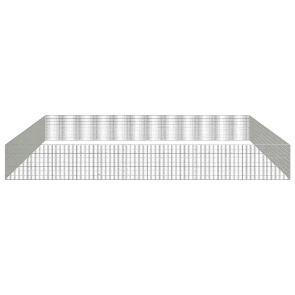 Free Range Animal Enclosure 48-Panel 54x80 cm Galvanised Iron 3321348