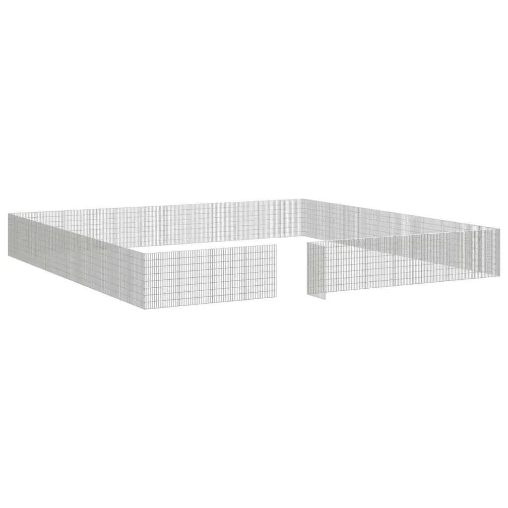 Free Range Animal Enclosure 48-Panel 54x80 cm Galvanised Iron 3321348