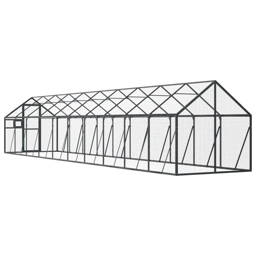 Aviary Anthracite 1.79x10x1.85 m Aluminium 3155806