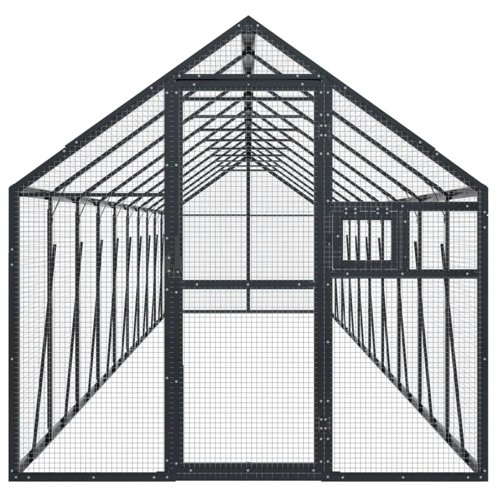 Aviary Anthracite 1.79x10x1.85 m Aluminium 3155806