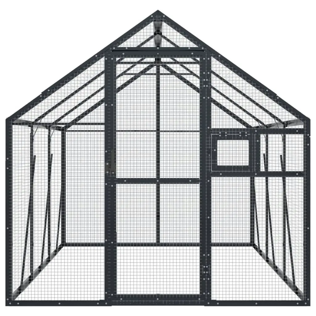 Aviary Anthracite 1.79x3x1.85 m Aluminium 3155802