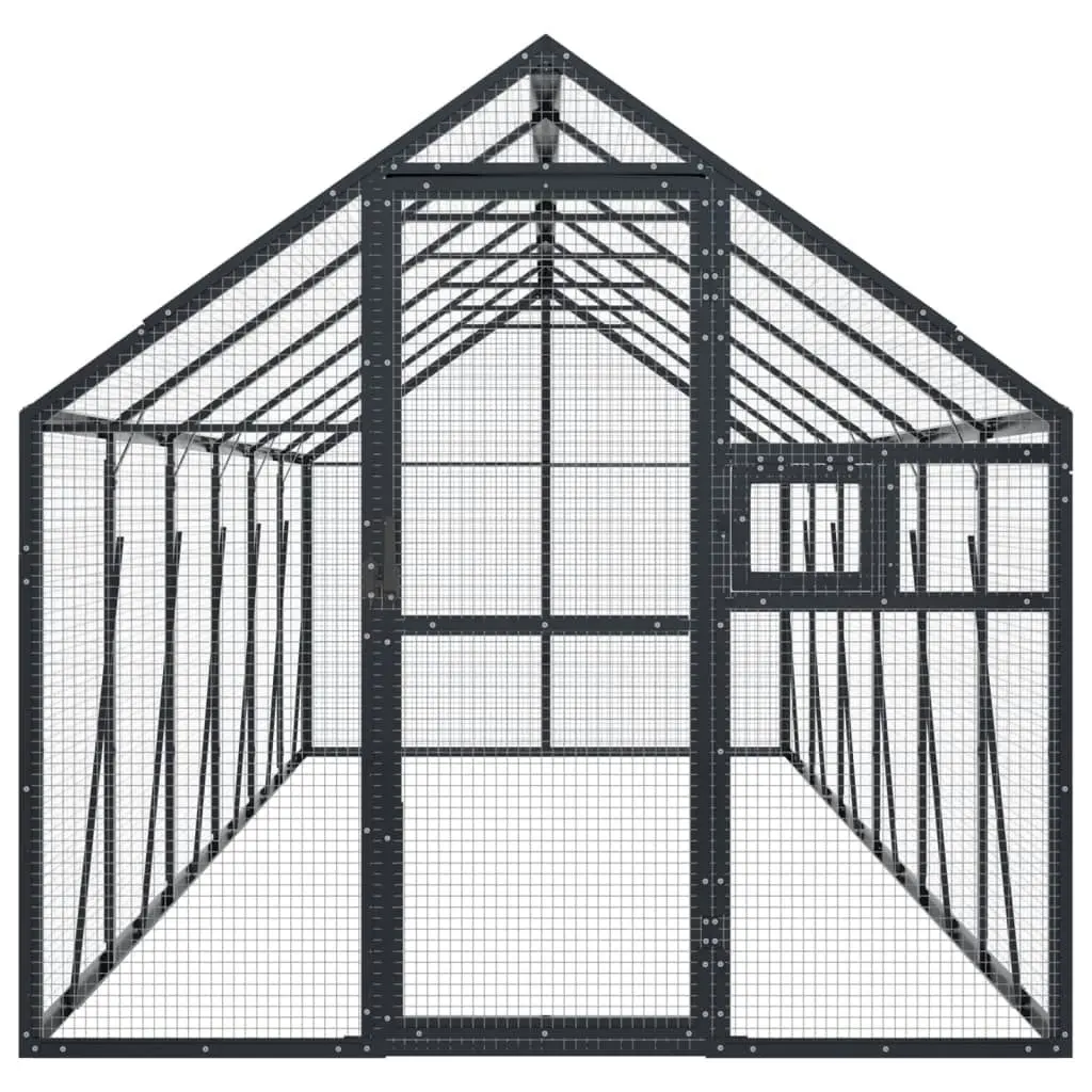 Aviary Anthracite 1.79x6x1.85 m Aluminium 3155804