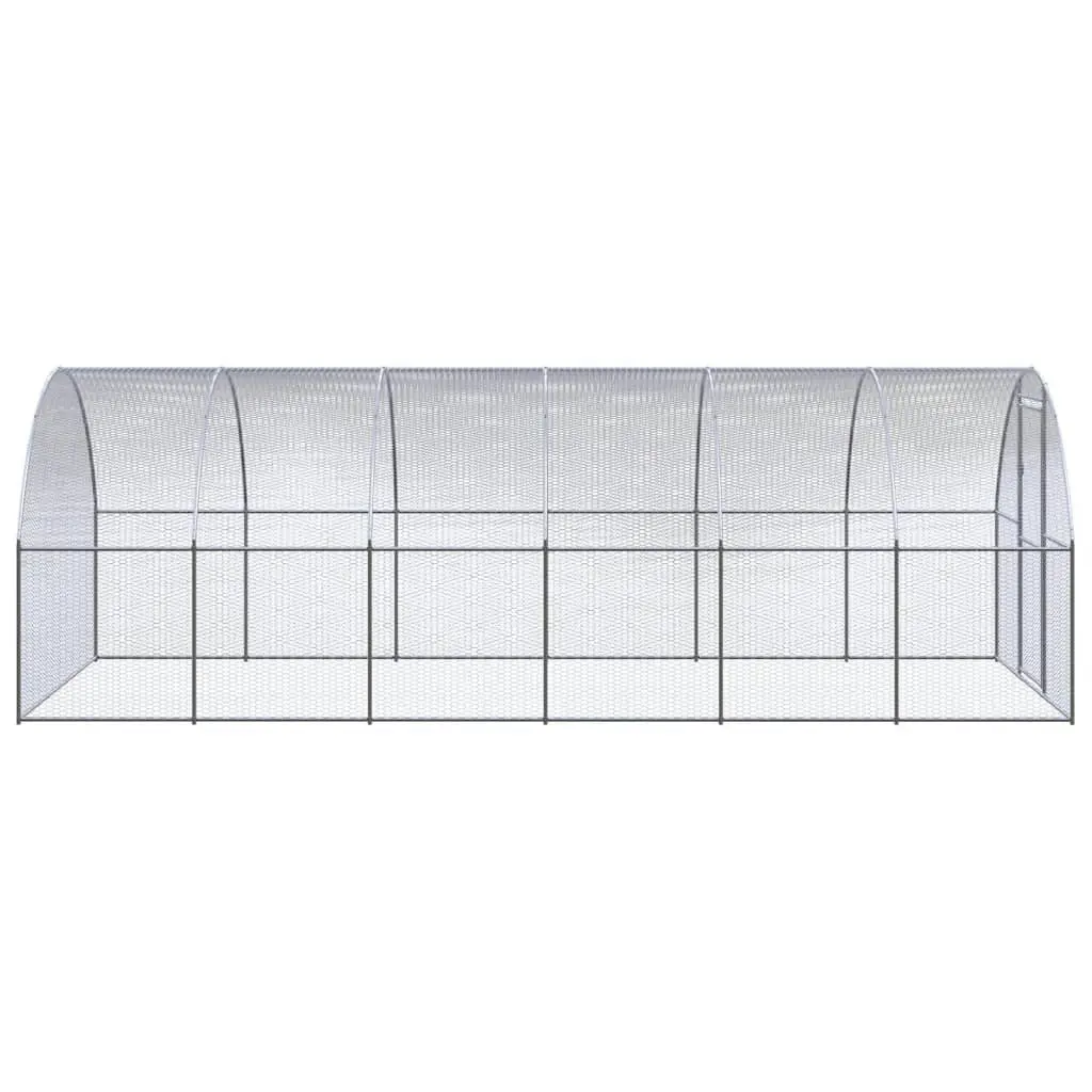 Outdoor Chicken Coop 3x6x2 m Galvanised Steel 3095465