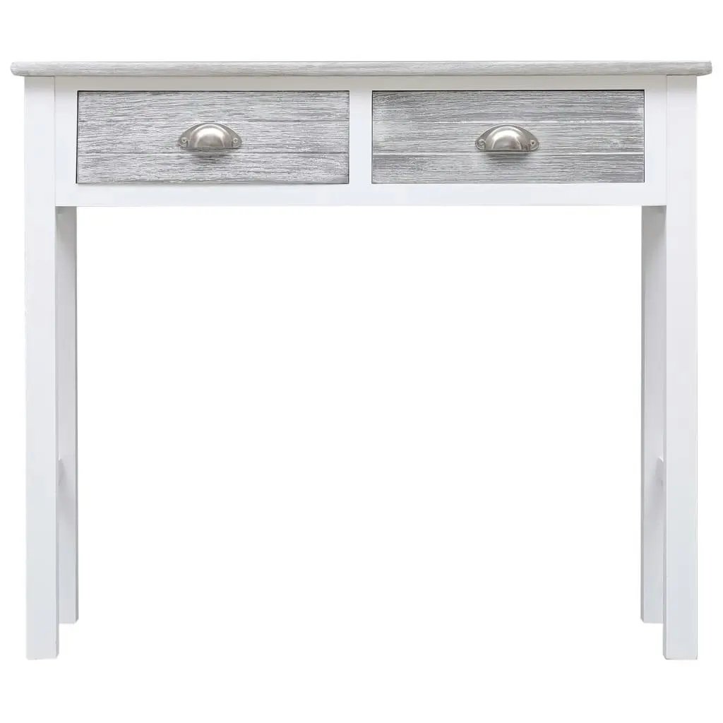 Console Table Grey 90x30x77 cm Wood 284143