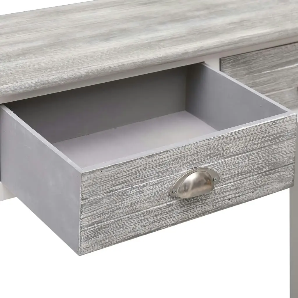 Console Table Grey 90x30x77 cm Wood 284143