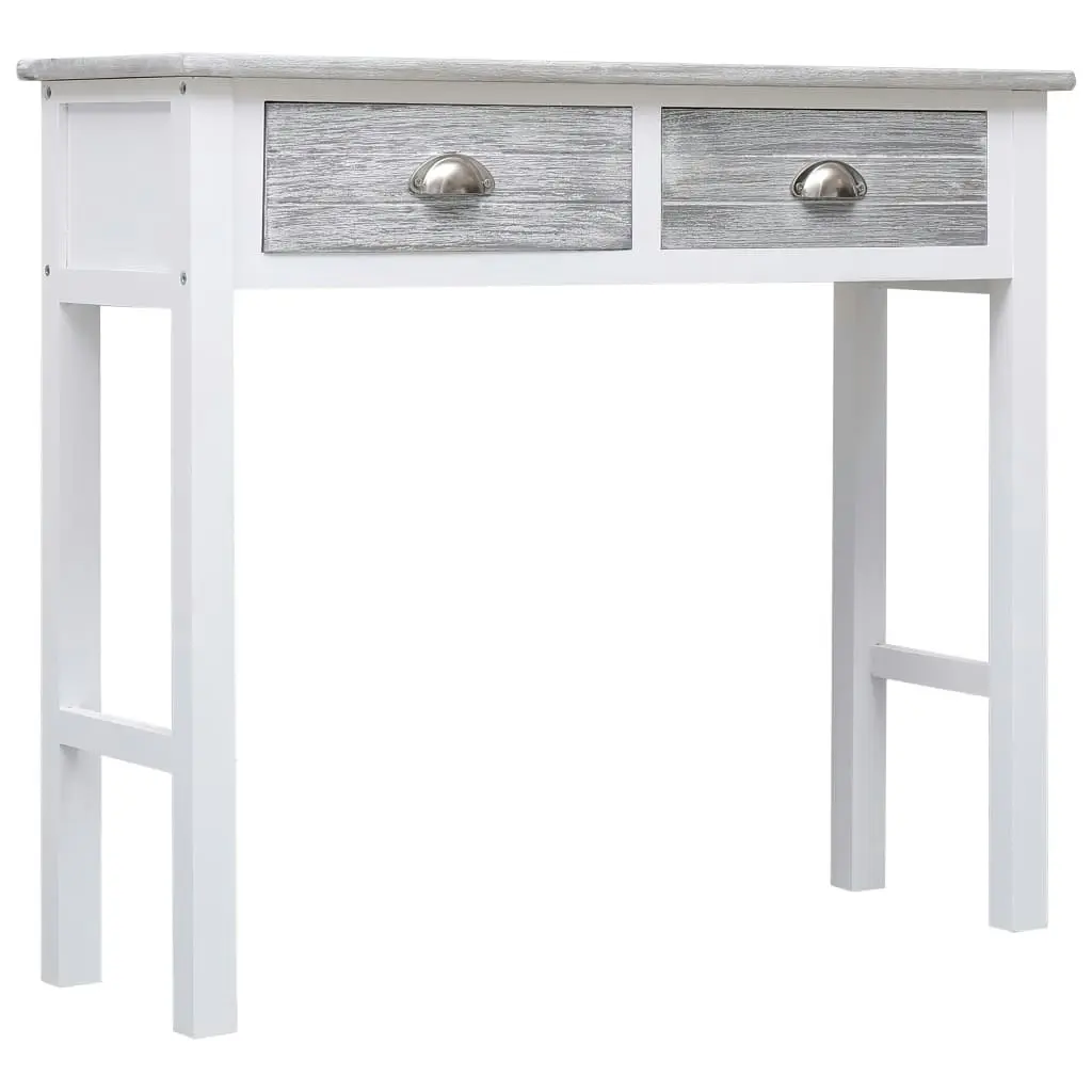 Console Table Grey 90x30x77 cm Wood 284143