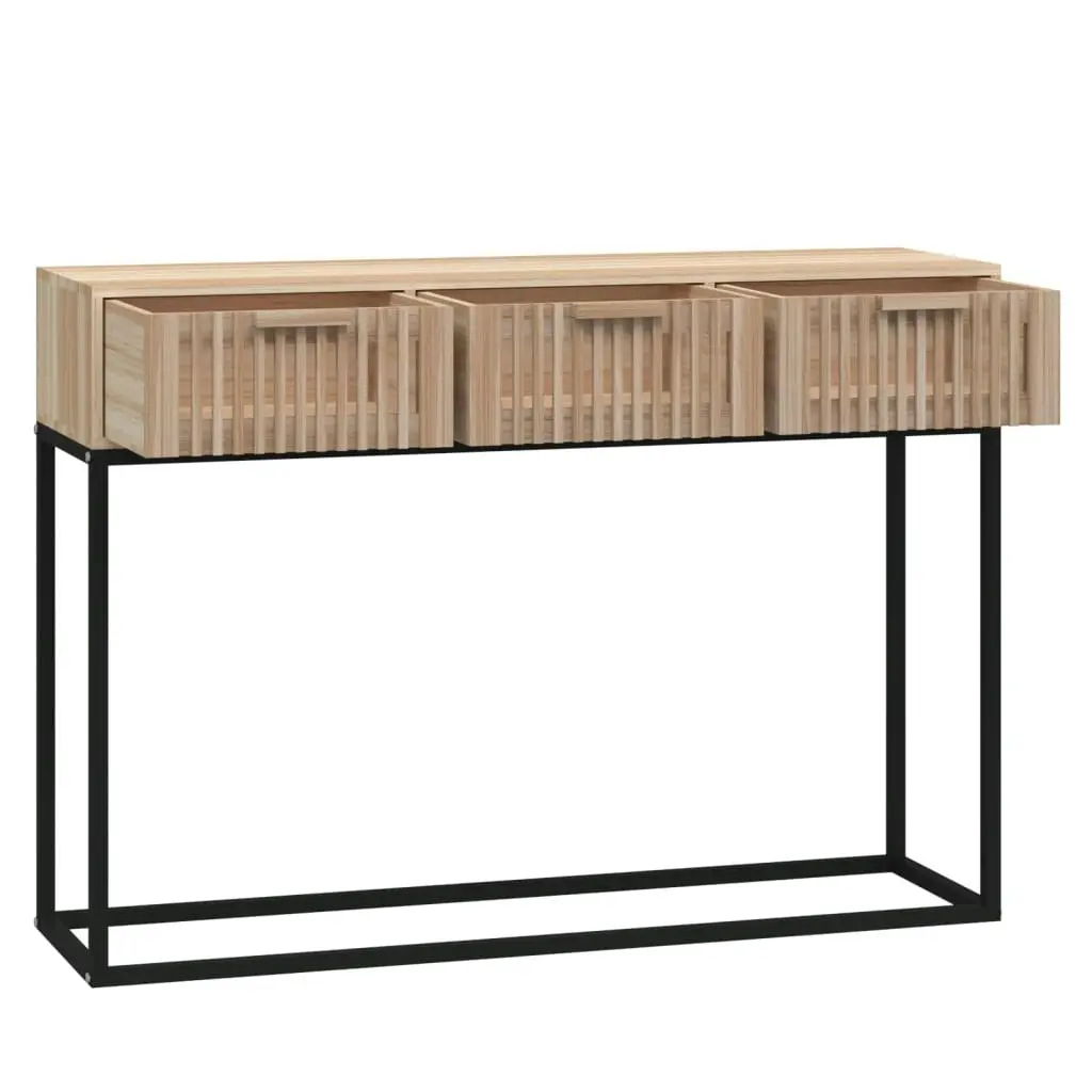 Console Table 105x30x75 cm Engineered Wood and Iron 352108