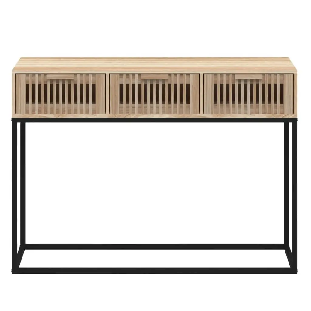 Console Table 105x30x75 cm Engineered Wood and Iron 352108