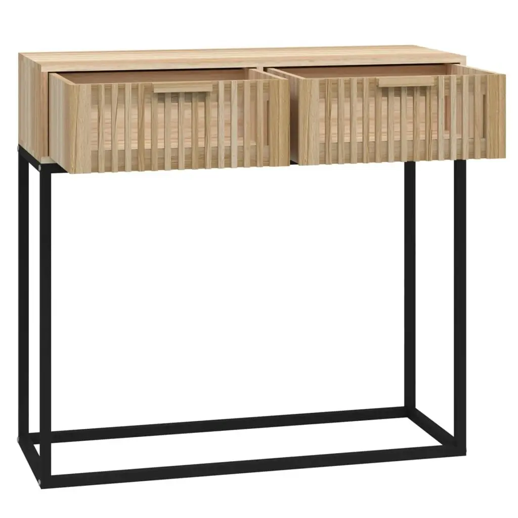 Console Table 80x30x75 cm Engineered Wood and Iron 352105