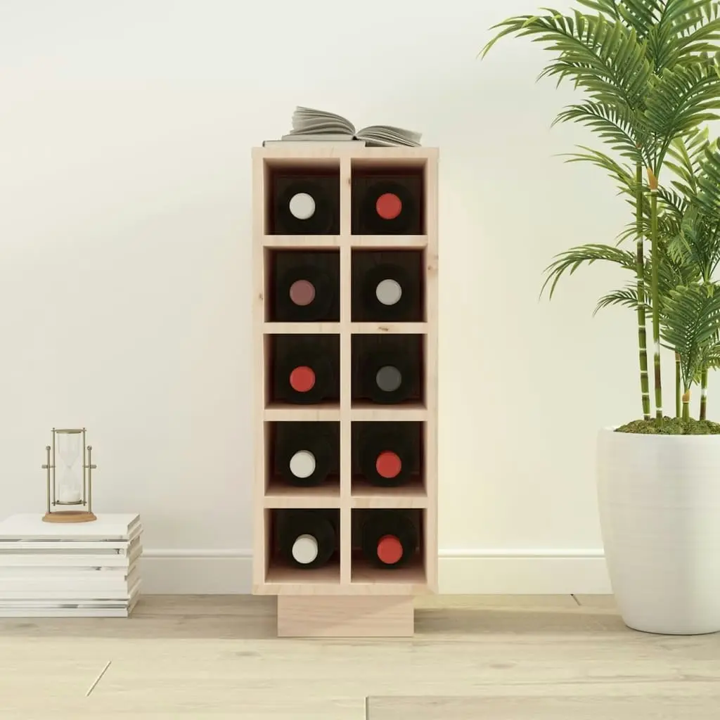 Wine Cabinet 23x34x61 cm Solid Wood Pine 820971