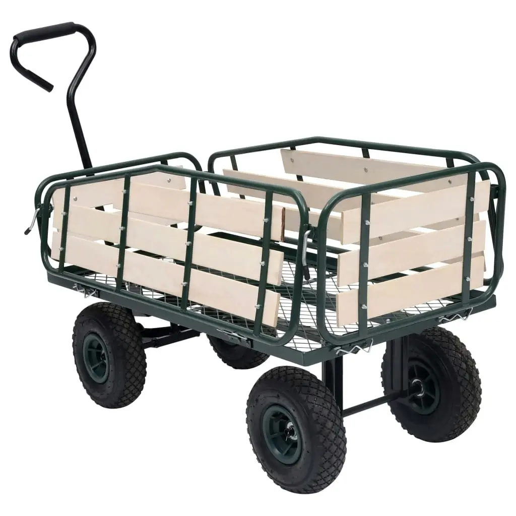 Garden Hand Trolley Metal and Wood 250 kg 92593