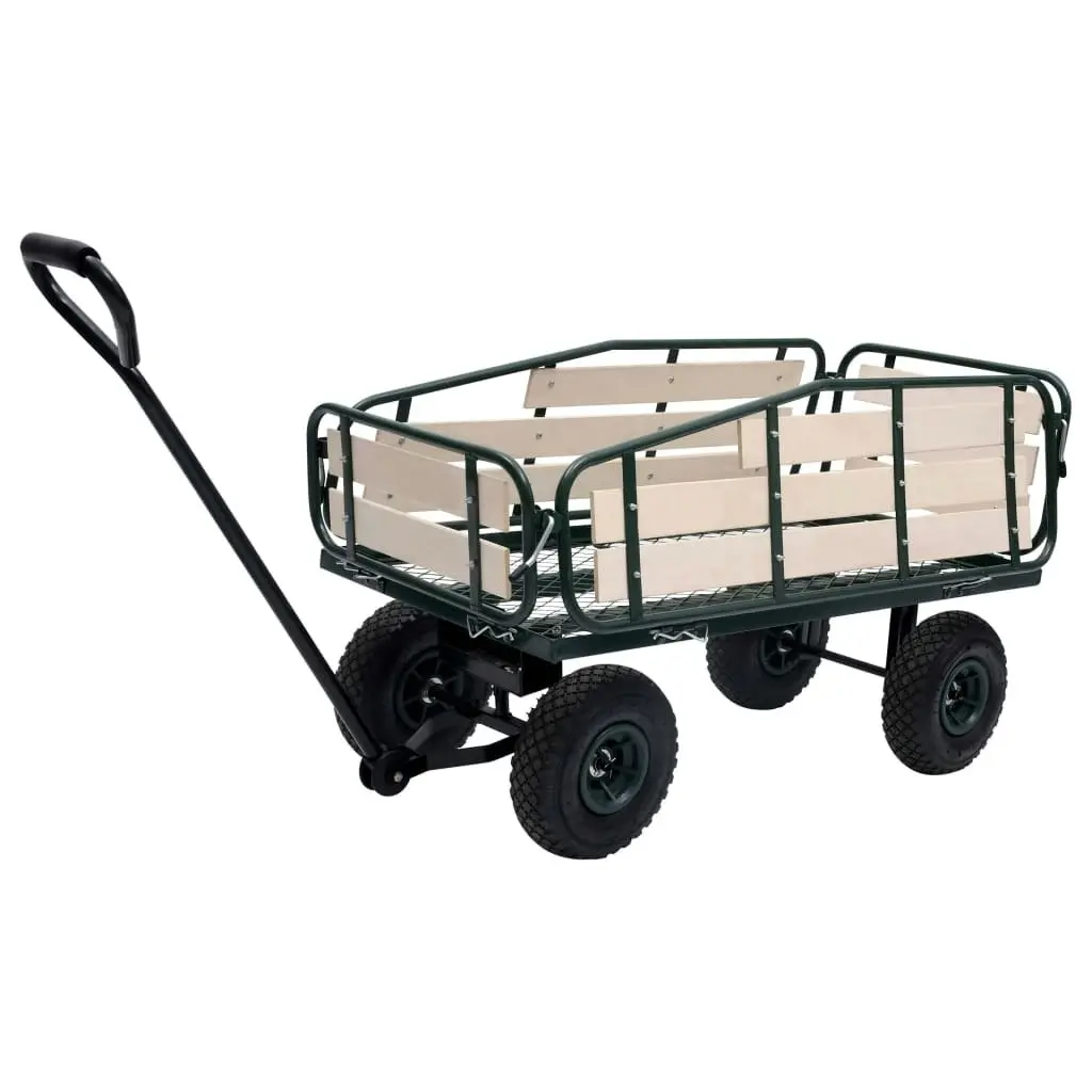 Garden Hand Trolley Metal and Wood 250 kg 92593