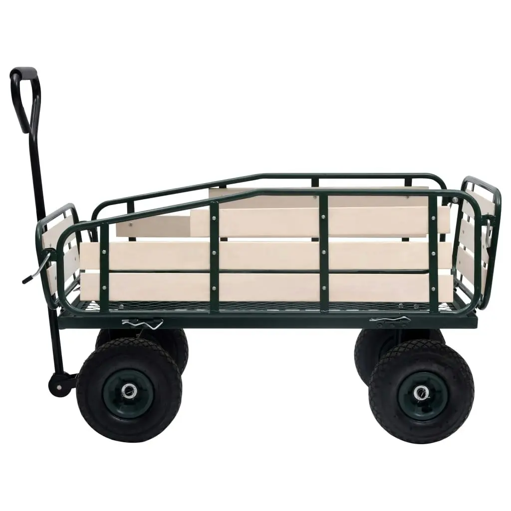 Garden Hand Trolley Metal and Wood 250 kg 92593