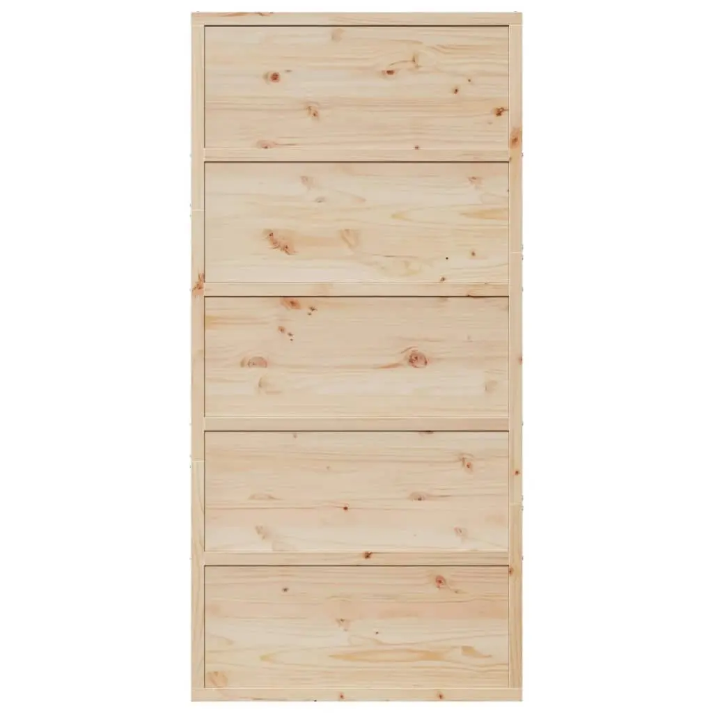 Barn Door 100x208 cm Solid Wood Pine 850629