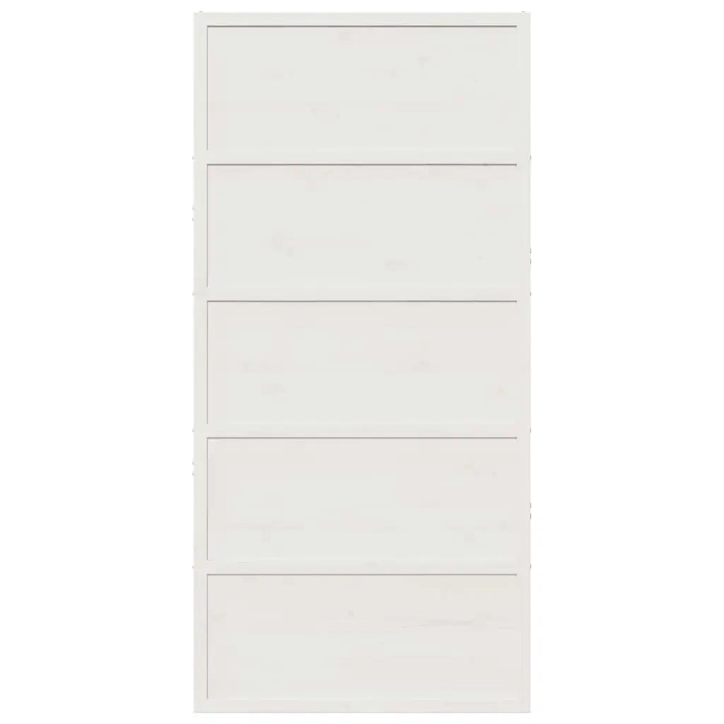 Barn Door White 100x208 cm Solid Wood Pine 850630